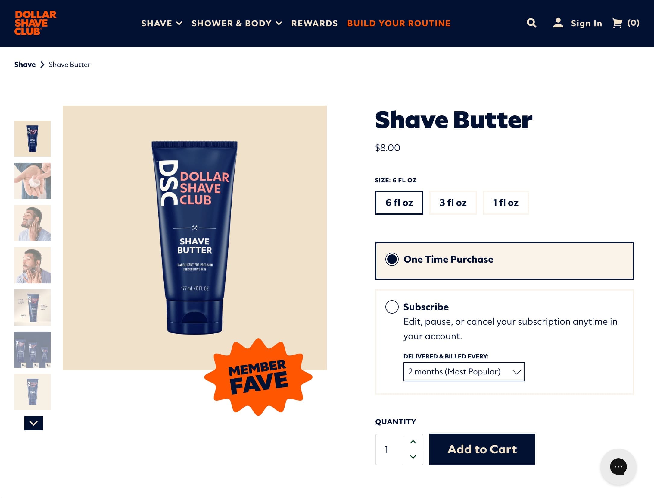 Dollar Shave Club Website and Help Center