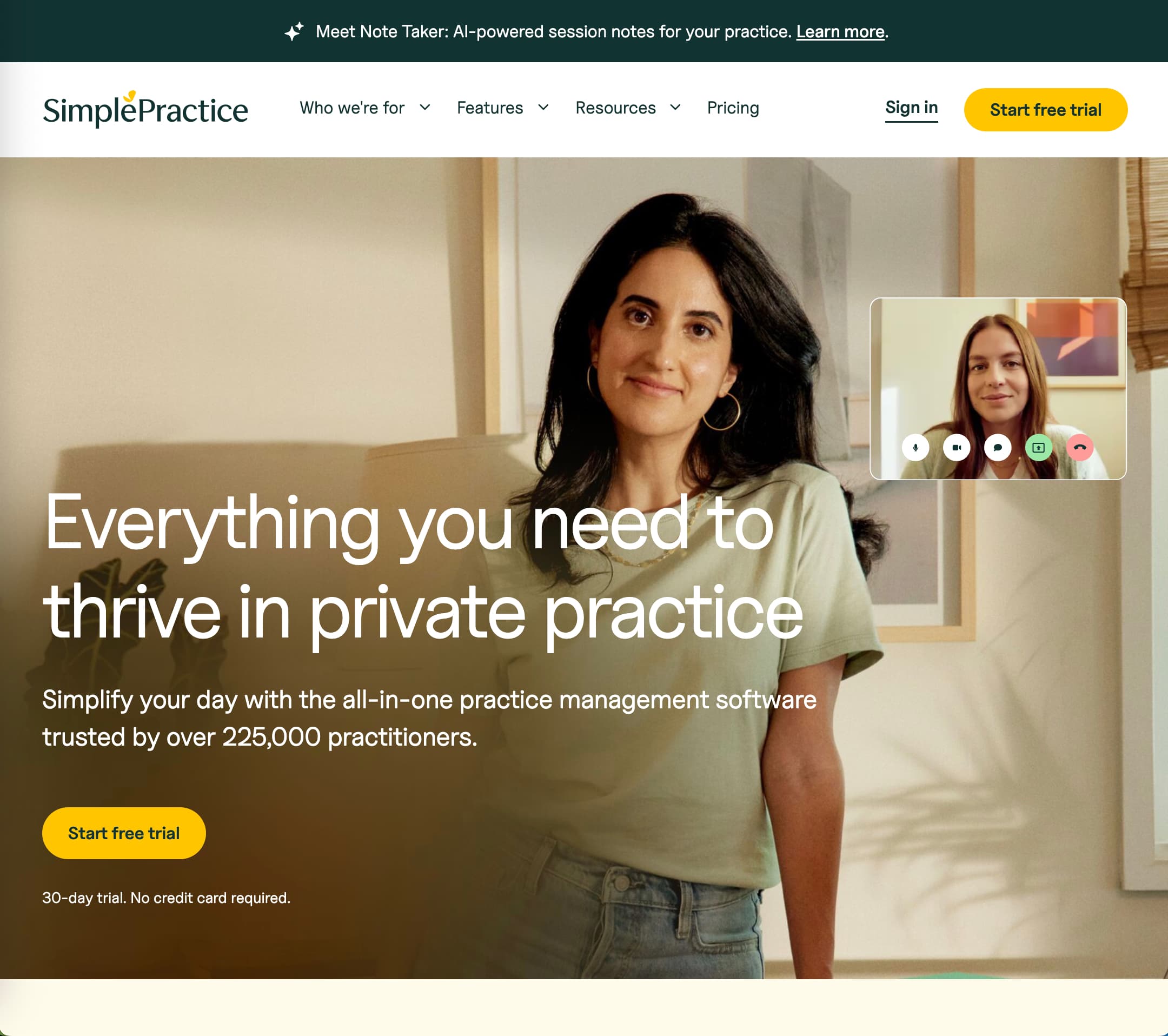 Simple Practice Website Development